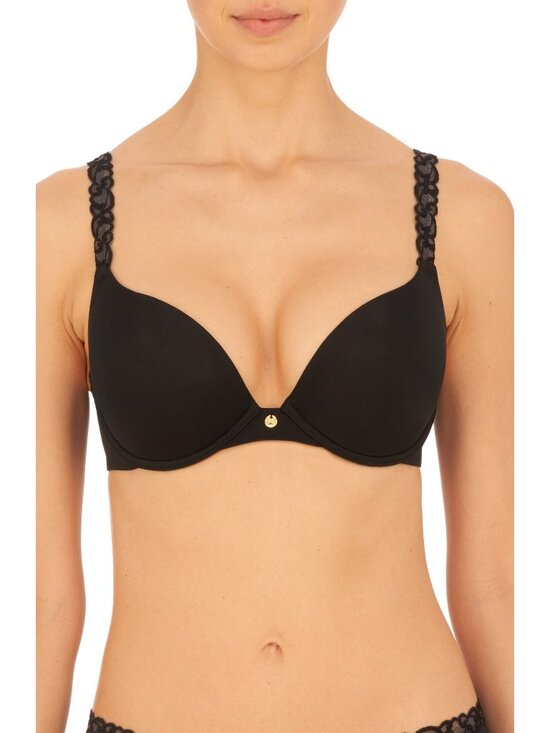 Natori Other - 🆕 NATORI Pure Luxe Push-Up Underwire T-Shirt Bra 34DD Black #727321